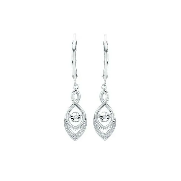 Sterling Silver Marquise Dangle Dancing Diamond Earrings Confer’s Jewelers Bellefonte, PA