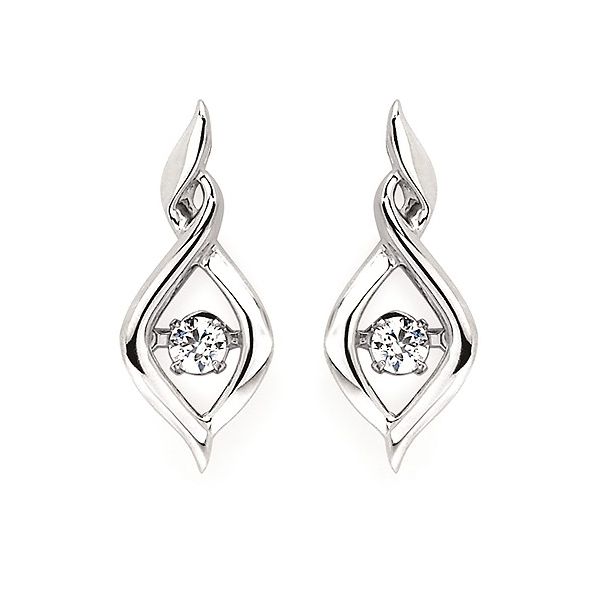 Sterling Silver .10ctw Dancing Diamond Earrings Confer’s Jewelers Bellefonte, PA