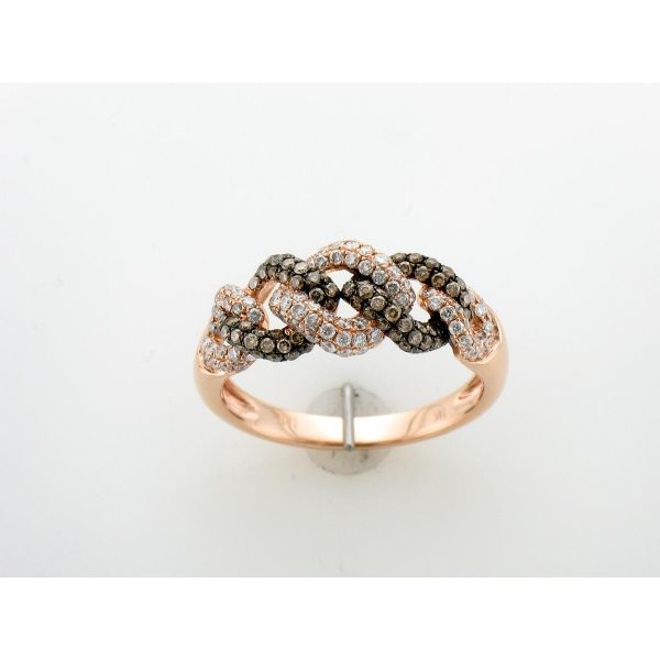 LeVian 14K Rose Gold Chocolate & White Diamond Ring Confer’s Jewelers Bellefonte, PA