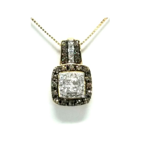 10K Gold White & Mocha Diamond Pendant Confer’s Jewelers Bellefonte, PA