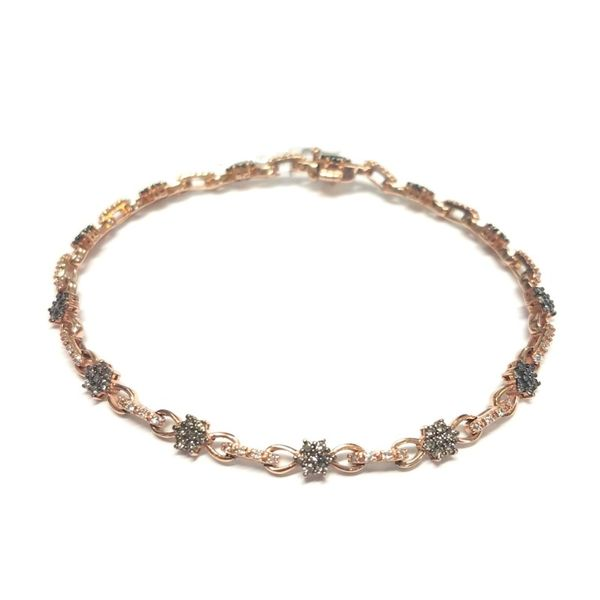 LeVian 14K Rose Gold Chocolate & Vanilla Diamond Tennis Bracelet Confer’s Jewelers Bellefonte, PA
