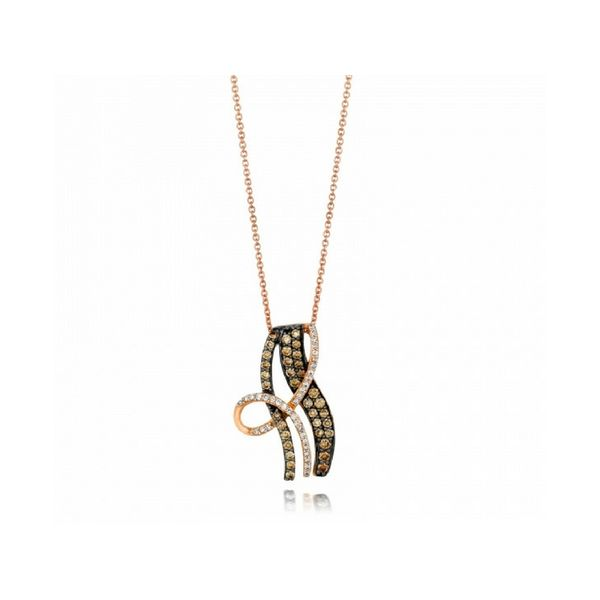 LeVian 14K Rose Gold Chocolate & Vanilla Diamond Pendant Confer’s Jewelers Bellefonte, PA
