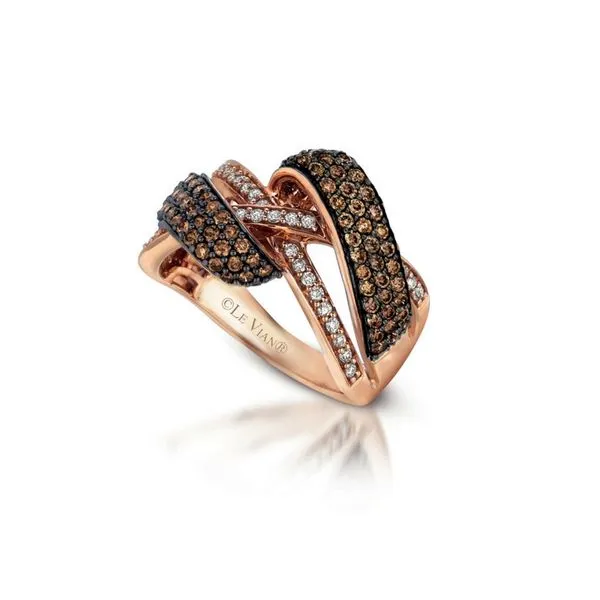 LeVian 14K Rose Gold Chocolate & White Diamond Ring Confer’s Jewelers Bellefonte, PA