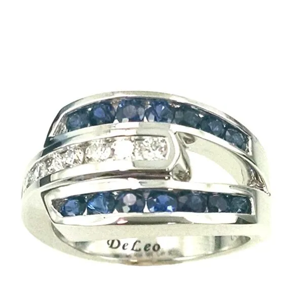 14K Gold Sapphire & Diamond Channel Set Ring Confer’s Jewelers Bellefonte, PA