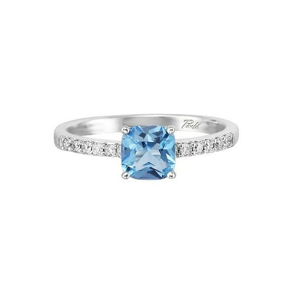 14K Blue Topaz & Diamond Ring Confer’s Jewelers Bellefonte, PA