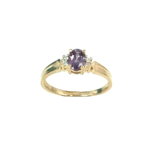 10K Simulated Alexanderite & Diamond Ring Confer’s Jewelers Bellefonte, PA