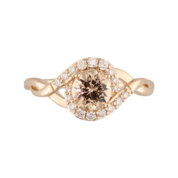 14K Rose Gold Lotus Garnet & Diamond Ring Confer’s Jewelers Bellefonte, PA
