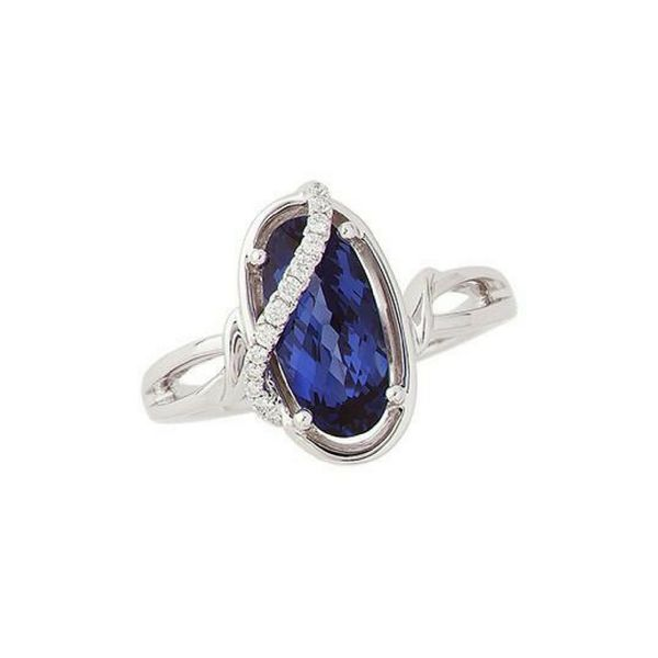 14K Gold Lab Created Blue Sapphire & Diamond Ring Confer’s Jewelers Bellefonte, PA