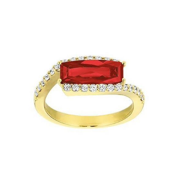 14K Gold Lab Created Ruby & Diamond Ring Confer’s Jewelers Bellefonte, PA