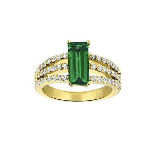 14K Gold Lab Created Emerald & Diamond Ring Confer’s Jewelers Bellefonte, PA