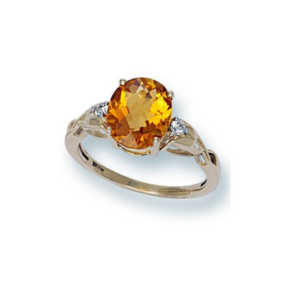 14K Gold Citrine & Diamond Ring Confer’s Jewelers Bellefonte, PA