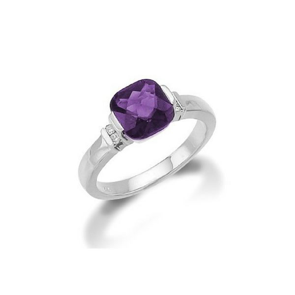 14K Gold Amethyst & Diamond Ring Confer’s Jewelers Bellefonte, PA