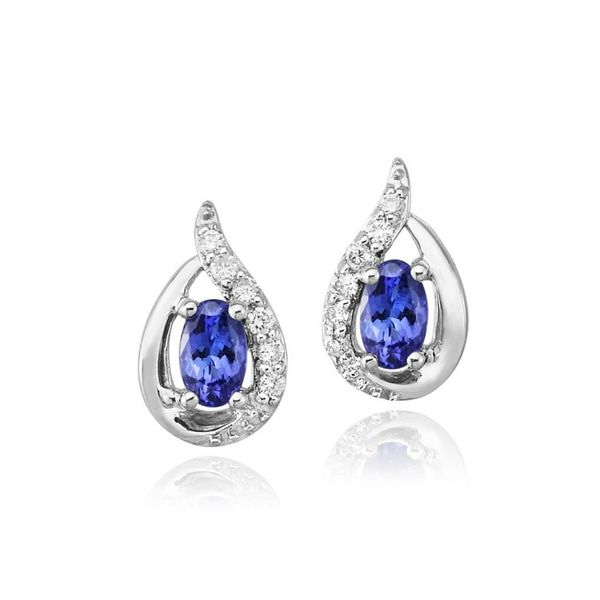 14K Gold Tanzanite & Diamond Earrings Confer’s Jewelers Bellefonte, PA