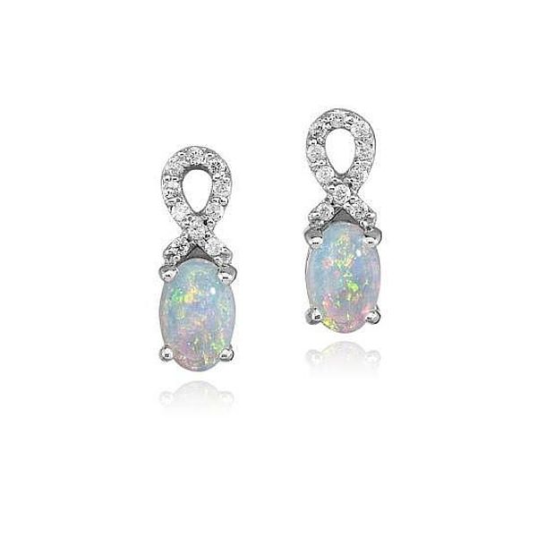 14K Opal & Diamond Earrings Confer’s Jewelers Bellefonte, PA