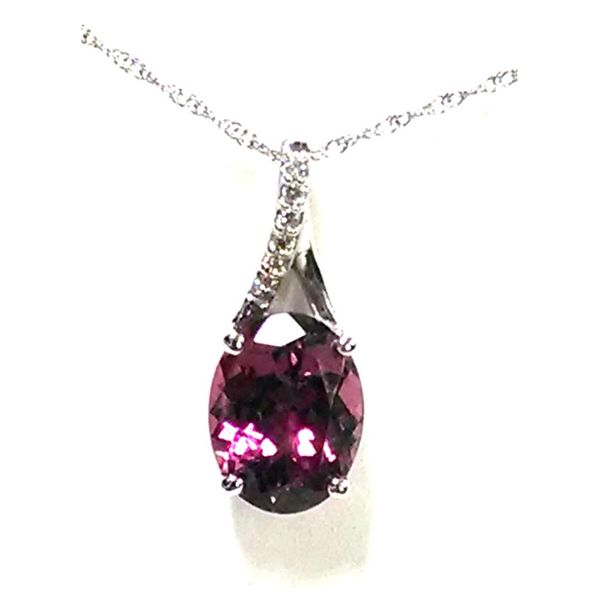 14K Pink Tourmaline & Diamond Pendant Confer’s Jewelers Bellefonte, PA