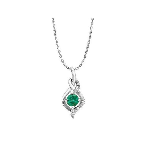 14K Emerald & Diamond Pendant Confer’s Jewelers Bellefonte, PA