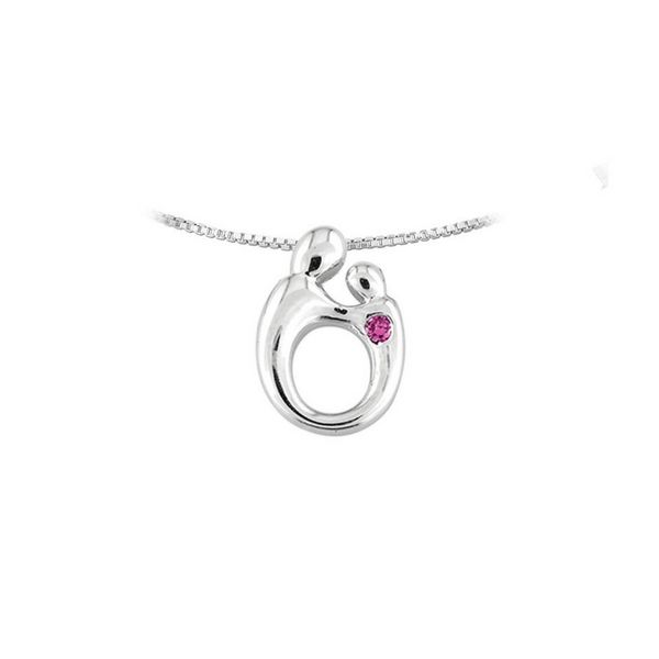 14K Mother & Child with Pink Sapphire Pendant Confer’s Jewelers Bellefonte, PA