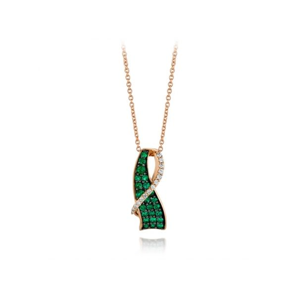 14K LeVian Emerald & Diamond Pendant Confer’s Jewelers Bellefonte, PA