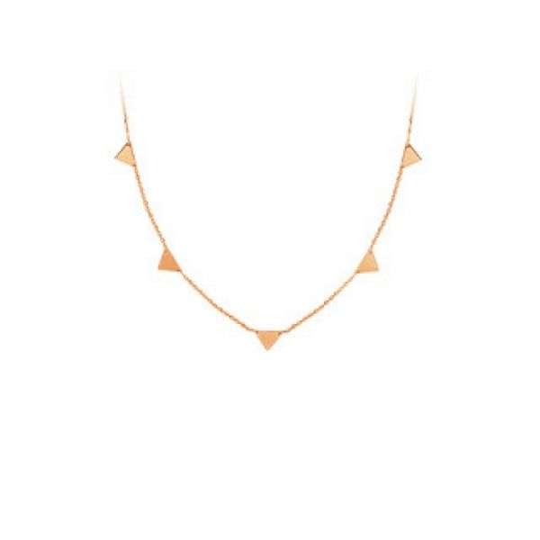 14k Rose Gold Triangle Necklace Confer’s Jewelers Bellefonte, PA