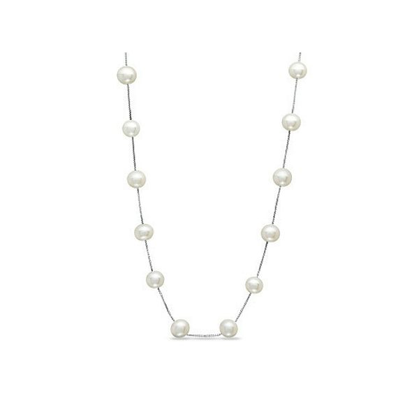 Sterling Silver Station Pearl Necklace Confer’s Jewelers Bellefonte, PA
