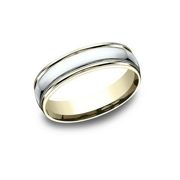 14k Gold Two Tone Wedding Band Confer’s Jewelers Bellefonte, PA