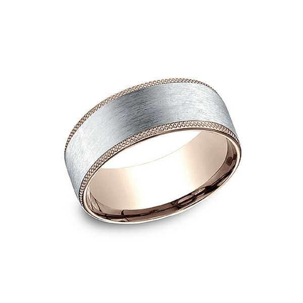 14k Rose and White Gold Wedding Band Confer’s Jewelers Bellefonte, PA