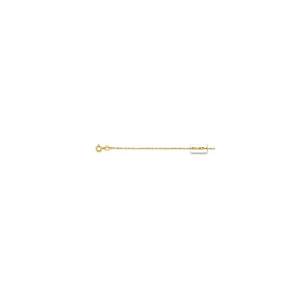 14k yellow gold pendant rope chain 20