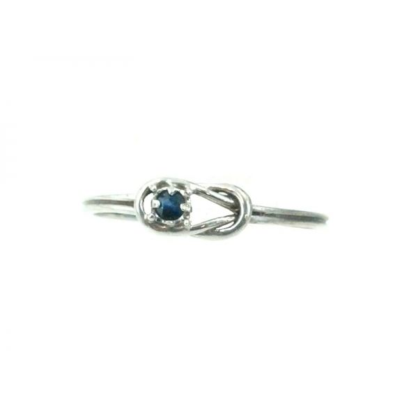 Sterling Silver Love Knot Saphhire Ring Confer’s Jewelers Bellefonte, PA