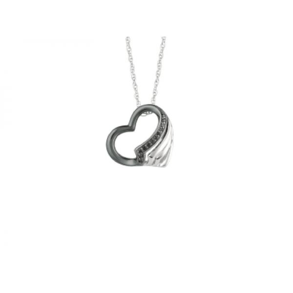 Sterling Silver Black Diamond Heart Pendant Confer’s Jewelers Bellefonte, PA