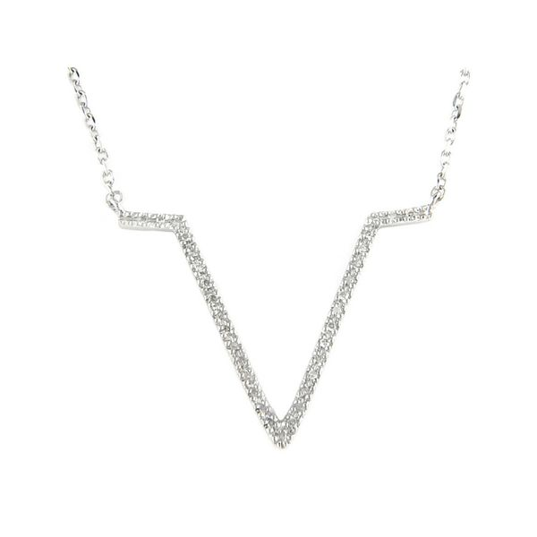 Sterling Silver Diamond V Necklace Confer’s Jewelers Bellefonte, PA