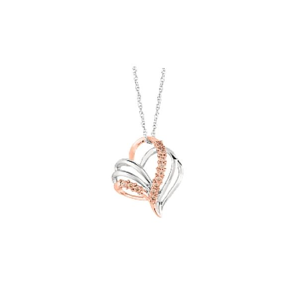 Sterling Silver Cappucino Diamond Heart Pendant Confer’s Jewelers Bellefonte, PA