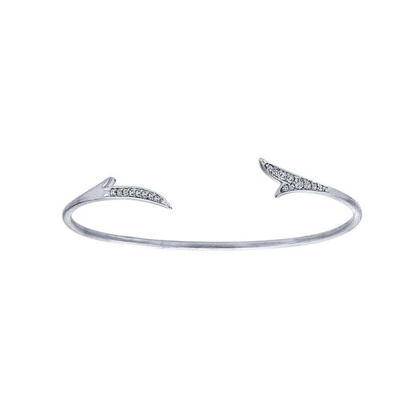 Sterling Silver White Sapphire Cuff Bangle Bracelet Confer’s Jewelers Bellefonte, PA