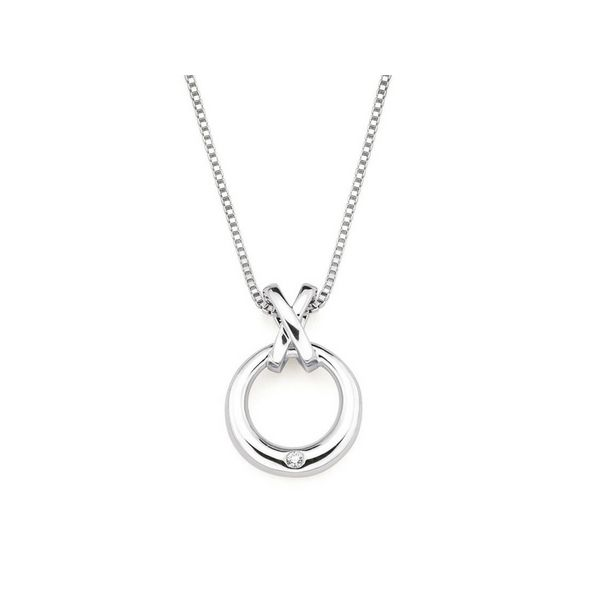 Diamond Circle Pendant Sterling Silver Confer’s Jewelers Bellefonte, PA