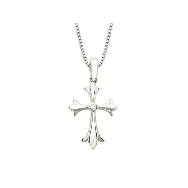 Diamond Cross Pendant Sterling Silver Confer’s Jewelers Bellefonte, PA
