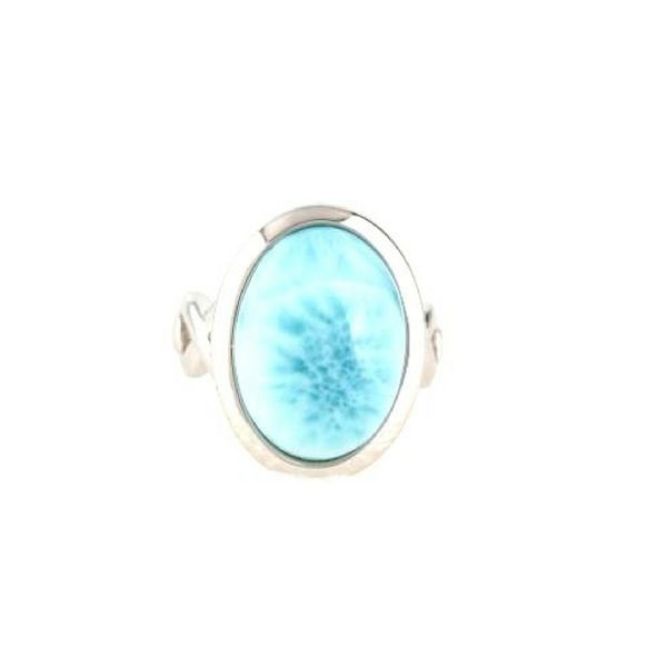 Sterling Silver Oval Larimar Stone Ring Confer’s Jewelers Bellefonte, PA