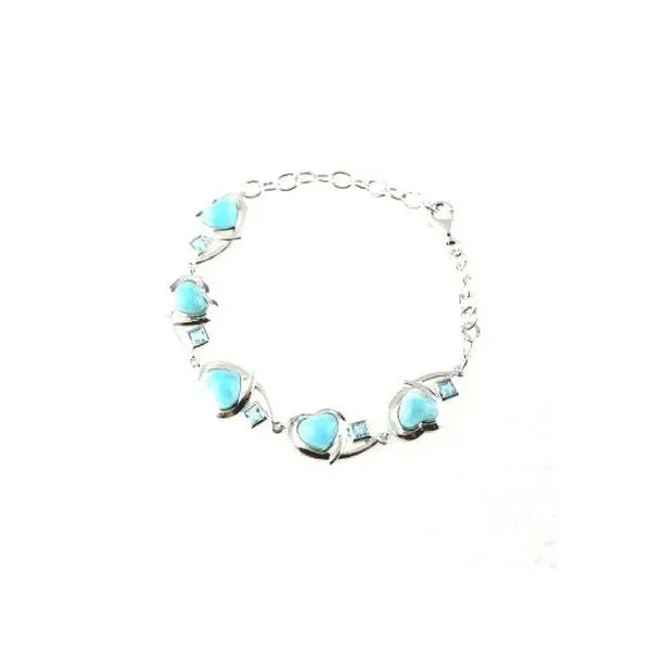 Sterling Silver Larimar & Blue Topaz Bracelet Confer’s Jewelers Bellefonte, PA