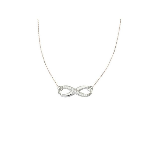 Sterling Silver CZ Infinity Necklace Confer’s Jewelers Bellefonte, PA