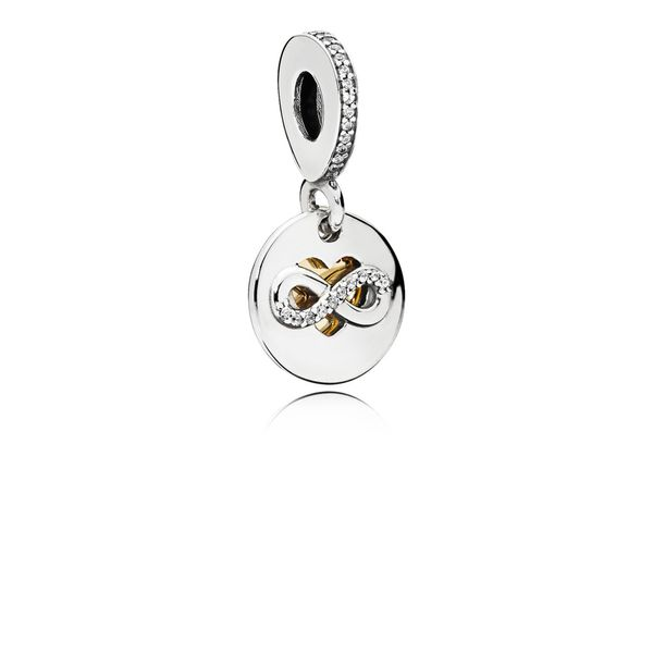 Heart of Infinity Dangle Charm, Clear CZ Confer’s Jewelers Bellefonte, PA