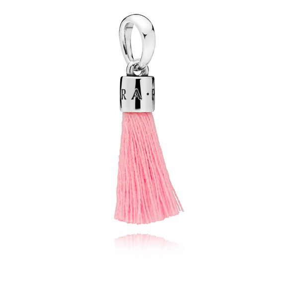 Bright Pink Fabric Tassel Dangle Charm Confer’s Jewelers Bellefonte, PA