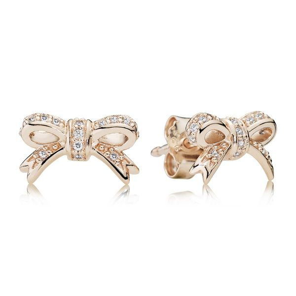 Sparkling Bow Stud Earrings Confer’s Jewelers Bellefonte, PA