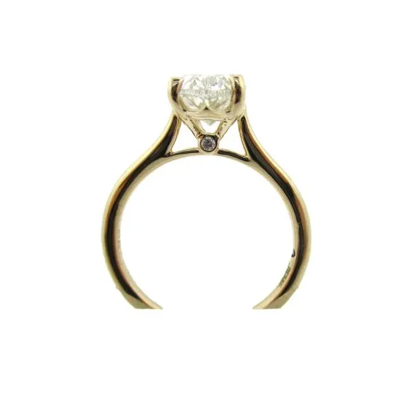14K Yellow Gold Diamond Engagement Ring Image 2 Cornell's Jewelers Rochester, NY