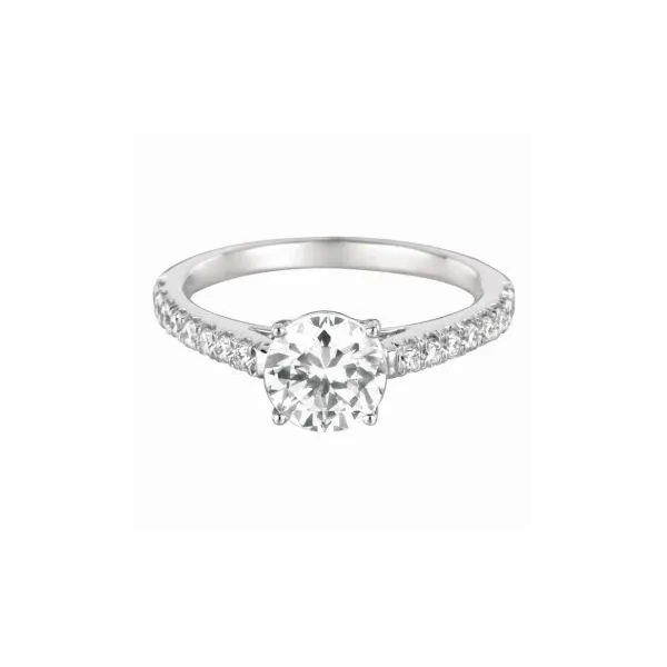 14K White Gold Diamond Solitaire Engagement Ring Cornell's Jewelers Rochester, NY