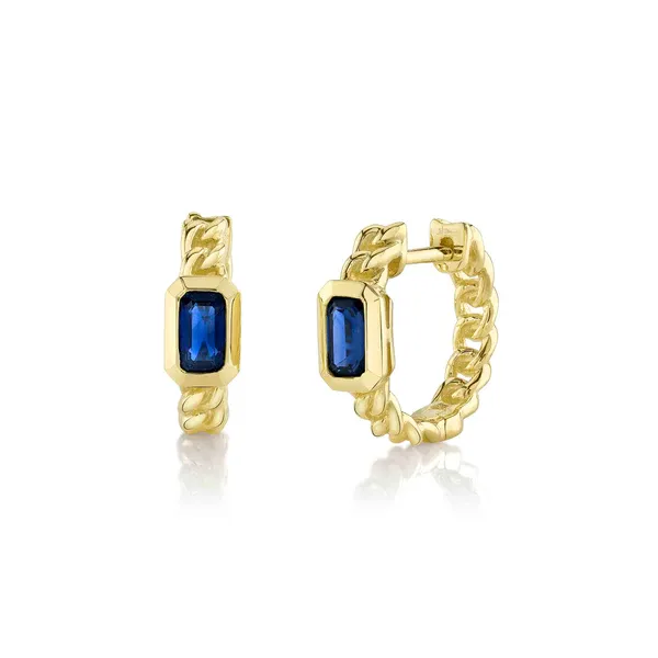 Cornell's 14 Karat Yellow Gold Huggie Link Hoop Earrings Cornell's Jewelers Rochester, NY