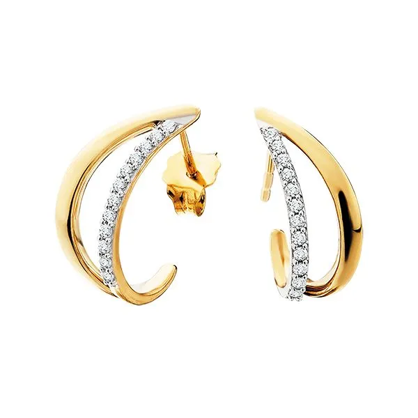 Sweeties Diamond Split Hoop Earring Cravens & Lewis Jewelers Georgetown, KY