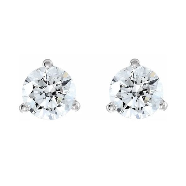 14k White 2 CTW Lab Grown Diamond Earrings David Douglas Diamonds & Jewelry Marietta, GA