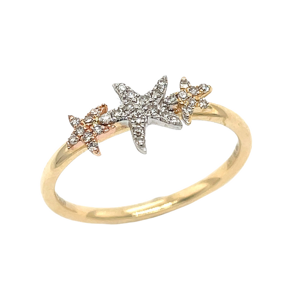14KY 0.11ctw Diamond Starfish Ring Diamonds Direct St. Petersburg, FL