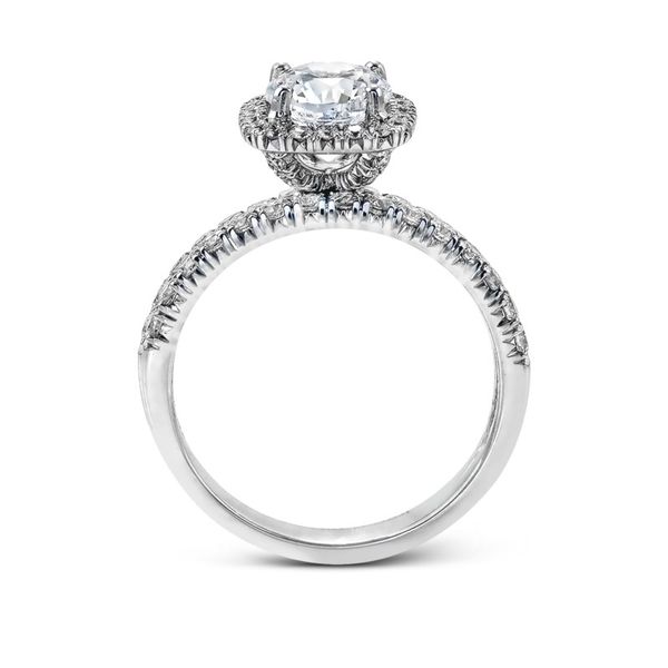 Classic Cushion Halo Engagement Ring Di'Amore Fine Jewelers Waco, TX