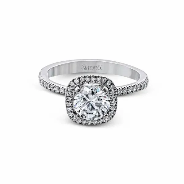 Cushion Halo Engagement Ring Di'Amore Fine Jewelers Waco, TX