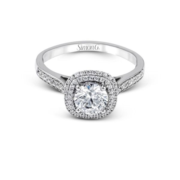 Cushion Double Halo Engagement Ring Di'Amore Fine Jewelers Waco, TX