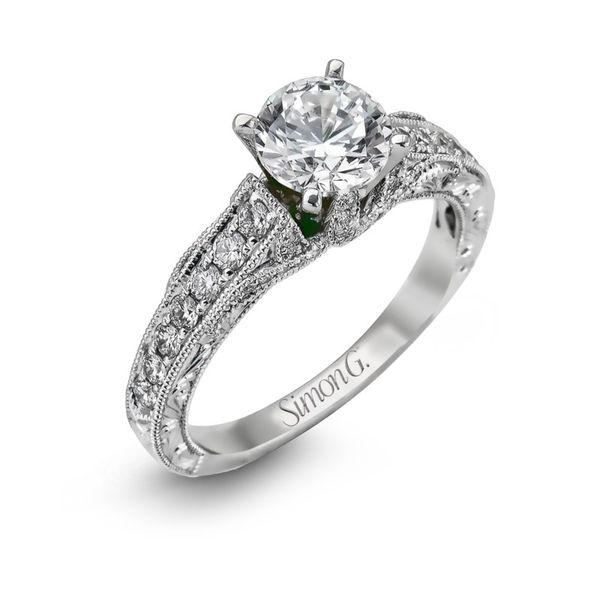 Vintage Scroll Styled Engagement Ring Di'Amore Fine Jewelers Waco, TX